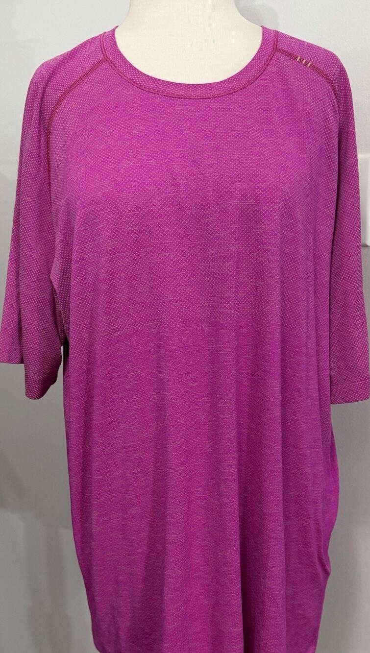 Lululemon Metal Vent Tech T Shirt 2.0 Men XXL Pink Clay Purple Highlight